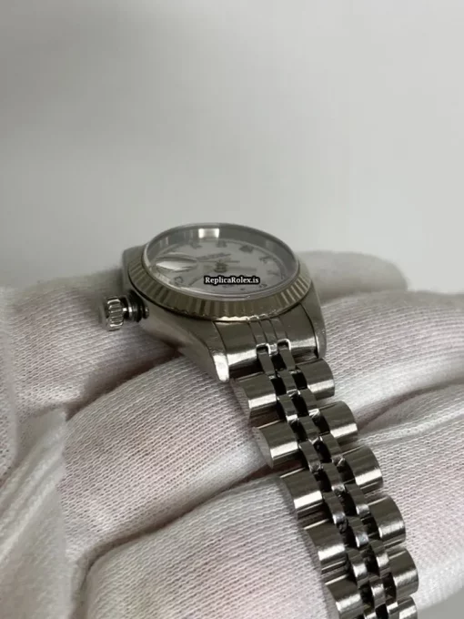 Excellent Replica Rolex Lady-datejust 69174 Caliber 2135 Automatic Movement 26mm Steel Case Womens Watch - Image 6