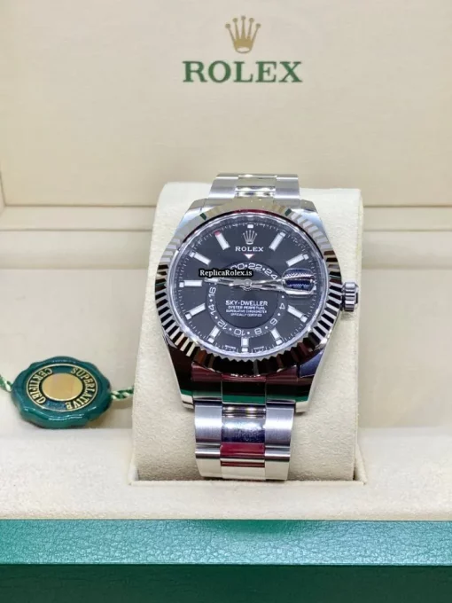 Luxury Replica Rolex Sky-dweller 326934 Caliber 9001 Automatic Movement 42mm Steel Case Mens/unisex Watch - Image 2