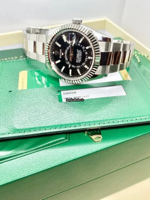 Luxury Replica Rolex Sky-dweller 326934 Caliber 9001 Automatic Movement 42mm Steel Case Mens/unisex Watch - Image 4