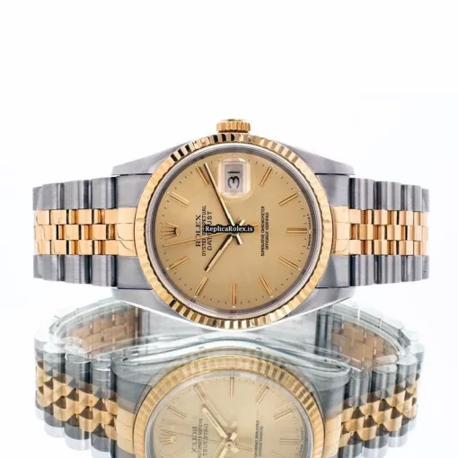 Fabulous Replica Rolex Datejust 16233 Automatic Movement 36mm Gold/steel Case Mens/unisex Watch