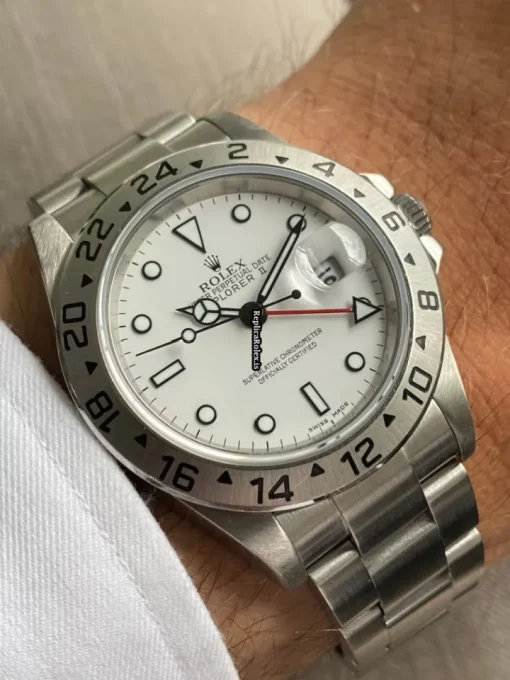 Superb Clone Rolex Explorer II 16570t Caliber 3185 Automatic Movement 40x47,2mm Steel Case Mens/unisex Watch - Image 4