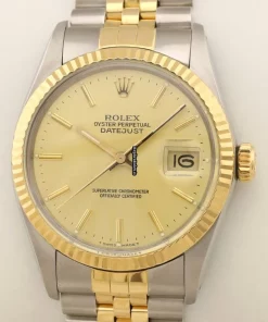 Incredible Fake Rolex Datejust 16013 Caliber 3035 Automatic Movement 36mm Gold/steel Case Mens/unisex Watch