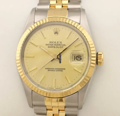 Incredible Fake Rolex Datejust 16013 Caliber 3035 Automatic Movement 36mm Gold/steel Case Mens/unisex Watch
