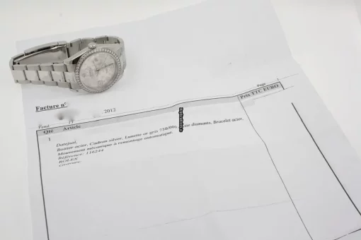 Swiss Replica Rolex Datejust 116244 Caliber 3135 Automatic Movement 36mm Steel Case Womens Watch - Image 14