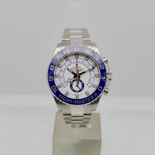 Excellent Fake Rolex Yacht-master II 116680 Caliber 4161 Automatic Movement 44mm Steel Case Mens/unisex Watch - Image 2