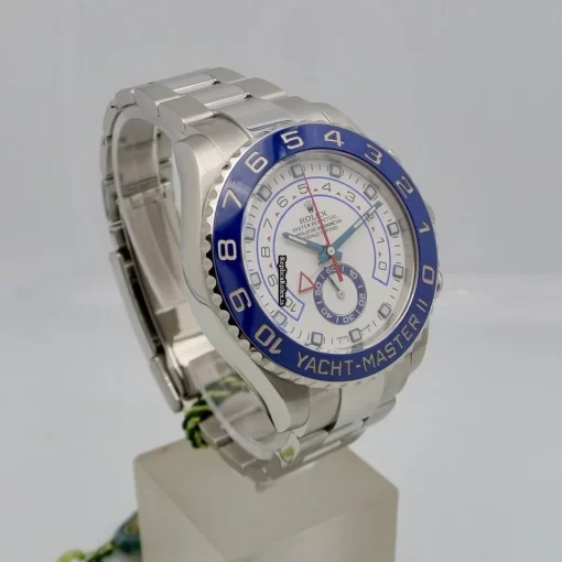 Excellent Fake Rolex Yacht-master II 116680 Caliber 4161 Automatic Movement 44mm Steel Case Mens/unisex Watch - Image 8