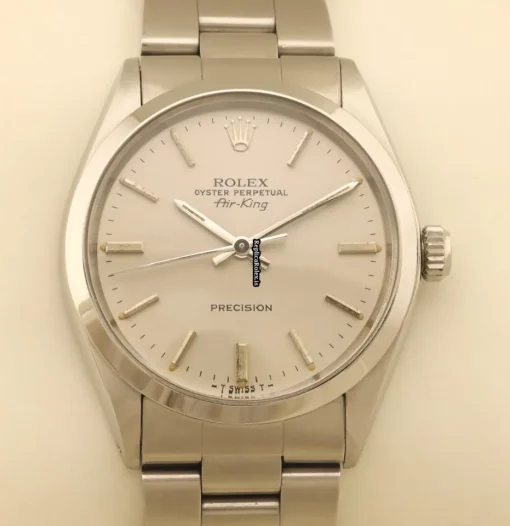 Fine Replica Rolex Air King Precision 5500 Caliber 1520 Automatic Movement 34mm Steel Case Mens/unisex Watch - Image 3