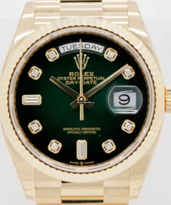 Well Made Replica Rolex Day-date 36 128238 Caliber 3255 Automatic Movement 36x43mm Yellow Gold Case Mens/unisex Watch