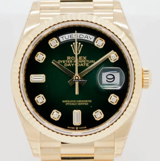 Well Made Replica Rolex Day-date 36 128238 Caliber 3255 Automatic Movement 36x43mm Yellow Gold Case Mens/unisex Watch