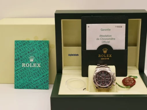 Stylish Fake Rolex Daytona 116509 Caliber 4130 Automatic Movement 40mm White Gold Case Mens/unisex Watch - Image 8