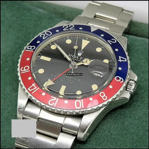 Marvellous Replica Rolex Gmt-master 1675 Caliber 1570 Automatic Movement 40mm Steel Case Mens/unisex Watch - Image 5