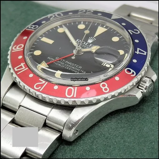 Marvellous Replica Rolex Gmt-master 1675 Caliber 1570 Automatic Movement 40mm Steel Case Mens/unisex Watch - Image 6