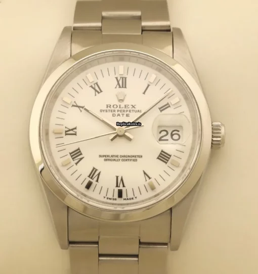 Beautiful Replica Rolex Oyster Perpetual Date 15200 Caliber 3135 Automatic Movement 34mm Steel Case Mens/unisex Watch