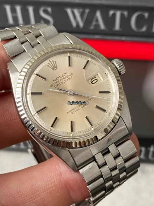 Good Fakes Rolex Datejust 1601 Caliber 1570 Automatic Movement 36mm Steel Case Mens/unisex Watch - Image 6