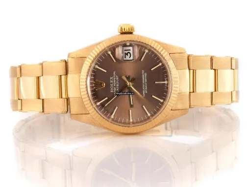 Wonderful Fake Rolex Datejust 6827 Automatic Movement 31mm Yellow Gold Case Womens Watch - Image 2