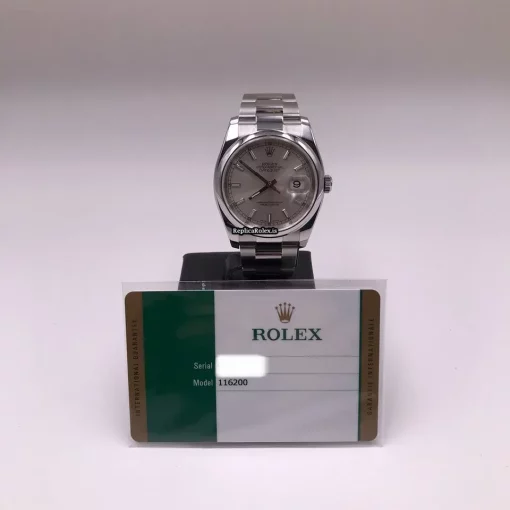 Discount Fakes Rolex Datejust 116200 Caliber 3135 Automatic Movement 36mm Steel Case Mens/unisex Watch - Image 2