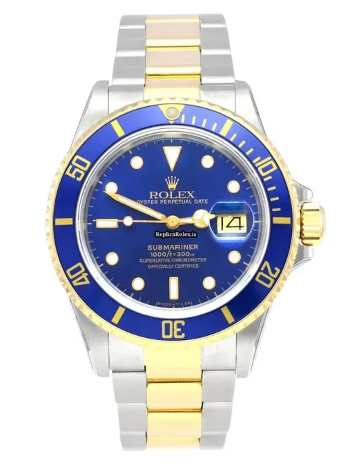Ideal Replica Rolex Submariner Date 16803 Caliber 3035 Automatic Movement 40mm Gold/steel Case Mens/unisex Watch