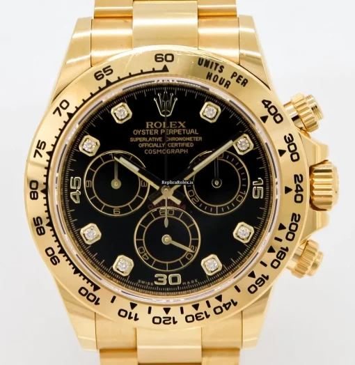 Superb Fake Rolex Daytona 116508 Caliber 4130 Automatic Movement 40mm Yellow Gold Case Mens/unisex Watch
