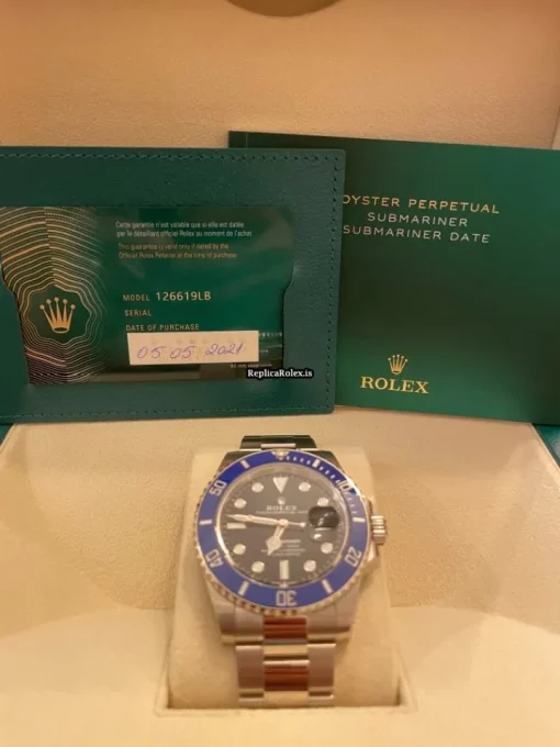 Awesome Replica Rolex Submariner Date 126619lb Caliber 3235 Automatic Movement 41mm White Gold Case Mens/unisex Watch - Image 6