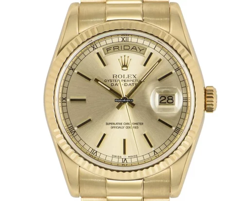 Cool Replica Rolex Day-date 36 118238 Automatic Movement 36mm Yellow Gold Case Mens/unisex Watch - Image 2