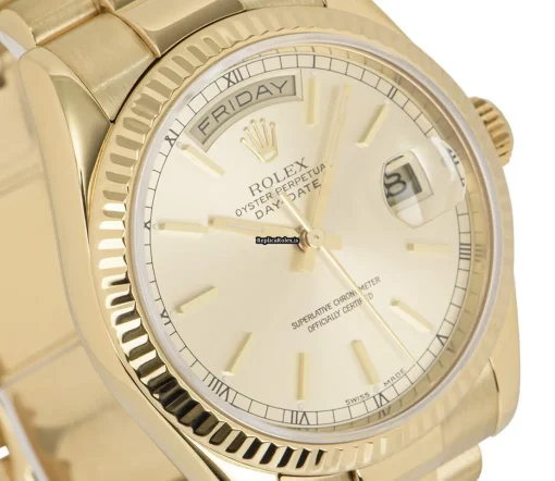 Cool Replica Rolex Day-date 36 118238 Automatic Movement 36mm Yellow Gold Case Mens/unisex Watch - Image 4