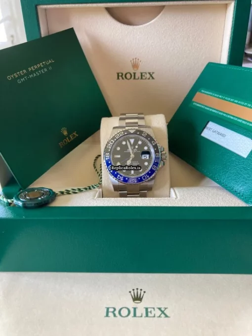 Perfect Copies Rolex Gmt-master II 116710blnr Caliber 3186 Automatic Movement 40mm Steel Case Mens/unisex Watch - Image 2