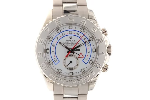 Inexpensive Fake Rolex Yacht-master II 116689 Caliber 4160 Automatic Movement 44mm White Gold Case Mens/unisex Watch