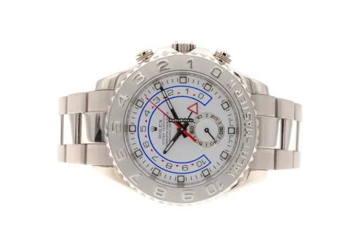 Inexpensive Fake Rolex Yacht-master II 116689 Caliber 4160 Automatic Movement 44mm White Gold Case Mens/unisex Watch - Image 2