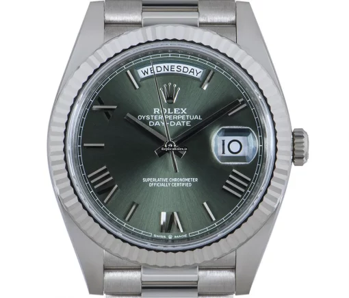 Nice Replica Rolex Day-date 40 228239 Automatic Movement 40mm White Gold Case Mens/unisex Watch - Image 2