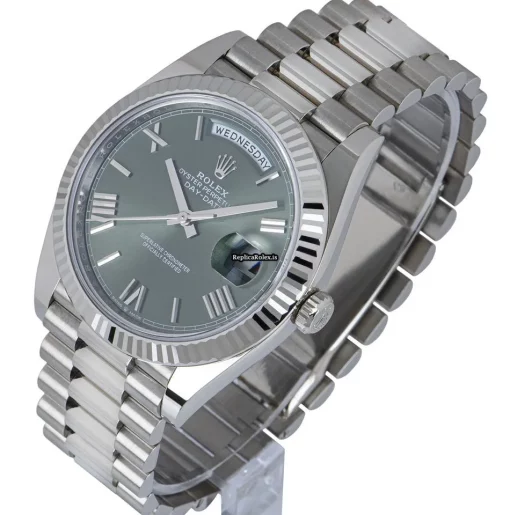 Nice Replica Rolex Day-date 40 228239 Automatic Movement 40mm White Gold Case Mens/unisex Watch - Image 3