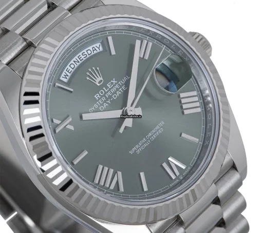 Nice Replica Rolex Day-date 40 228239 Automatic Movement 40mm White Gold Case Mens/unisex Watch - Image 4