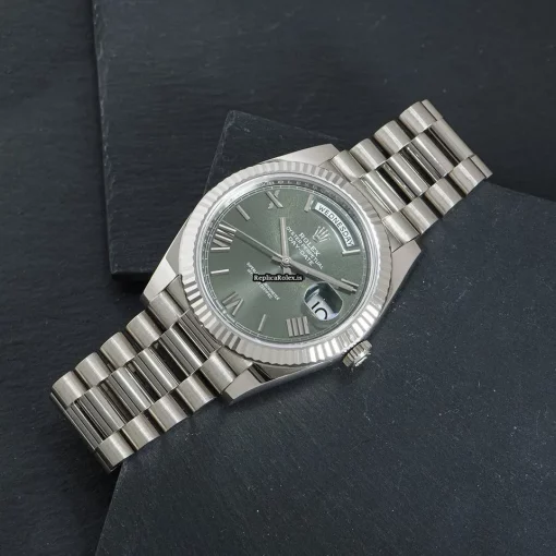 Nice Replica Rolex Day-date 40 228239 Automatic Movement 40mm White Gold Case Mens/unisex Watch - Image 7