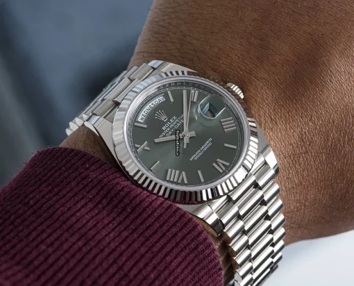 Nice Replica Rolex Day-date 40 228239 Automatic Movement 40mm White Gold Case Mens/unisex Watch - Image 8