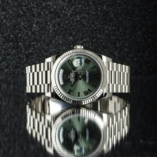 Nice Replica Rolex Day-date 40 228239 Automatic Movement 40mm White Gold Case Mens/unisex Watch - Image 9