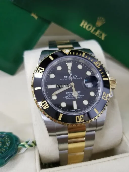 Mind-boggling Fake Rolex Submariner Date 116613ln Caliber 3135 Automatic Movement 40mm Gold/steel Case Mens/unisex Watch - Image 2