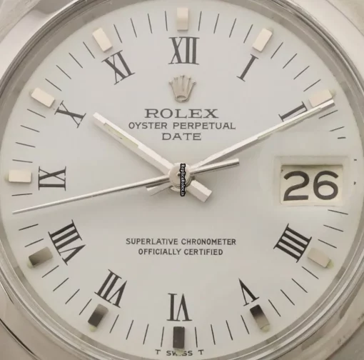 Defect Fake Rolex Oyster Perpetual Date 1500 Caliber 1570 Automatic Movement 34mm Steel Case Mens/unisex Watch - Image 2