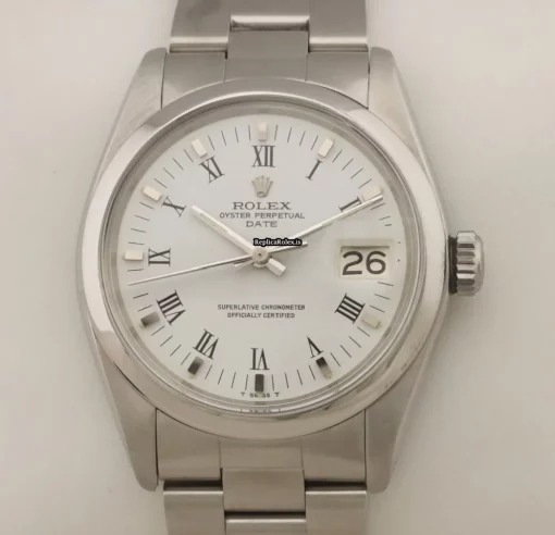 Defect Fake Rolex Oyster Perpetual Date 1500 Caliber 1570 Automatic Movement 34mm Steel Case Mens/unisex Watch - Image 3