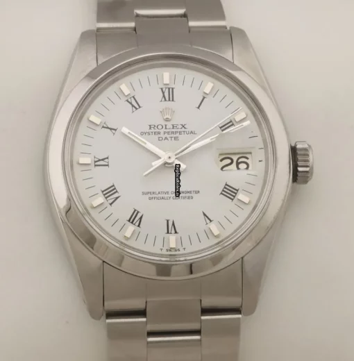 Defect Fake Rolex Oyster Perpetual Date 1500 Caliber 1570 Automatic Movement 34mm Steel Case Mens/unisex Watch - Image 4