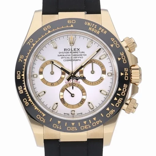 Design Replica Rolex Daytona 116518ln Caliber 4130 Automatic Movement 40mm Yellow Gold Case Watch
