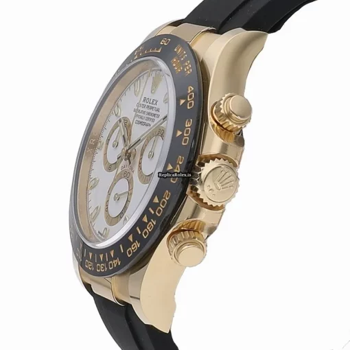 Design Replica Rolex Daytona 116518ln Caliber 4130 Automatic Movement 40mm Yellow Gold Case Watch - Image 2