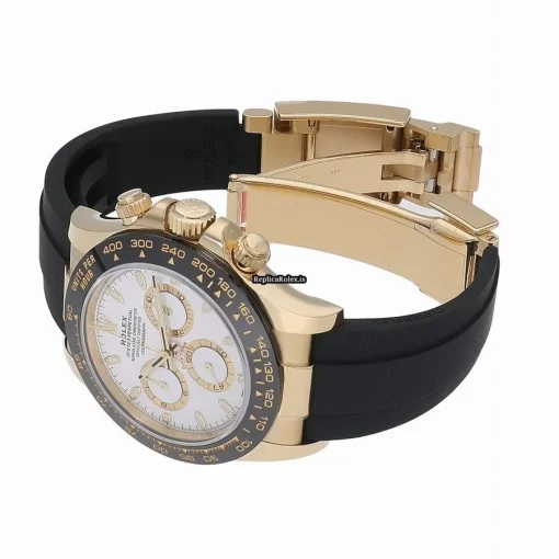 Design Replica Rolex Daytona 116518ln Caliber 4130 Automatic Movement 40mm Yellow Gold Case Watch - Image 5