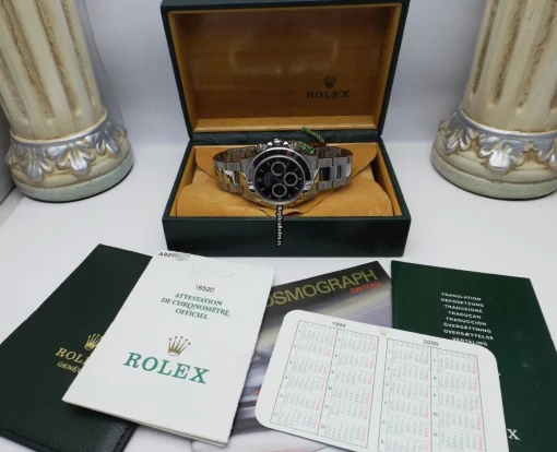 Perfect Replica Rolex Daytona 16520 Zenith El Primero Caliber 4030 Automatic Movement 40mm Steel Case Mens/unisex Watch - Image 9