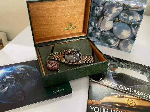 Terrific Replica Rolex Gmt-master 16753 Caliber 3075 Automatic Movement 40mm Gold/steel Case Mens/unisex Watch - Image 6