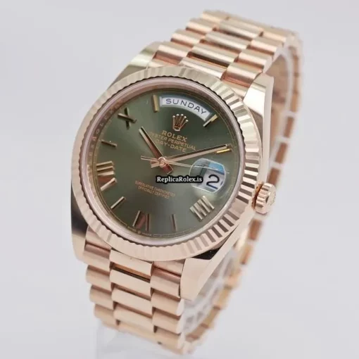 Best Replica Rolex Day-date 40 228235 Automatic Movement 40mm Rose Gold Case Mens/unisex Watch - Image 2