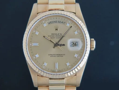 Terrific Replica Rolex Day-date 36 18238 Automatic Movement 36mm Yellow Gold Case Mens/unisex Watch - Image 2