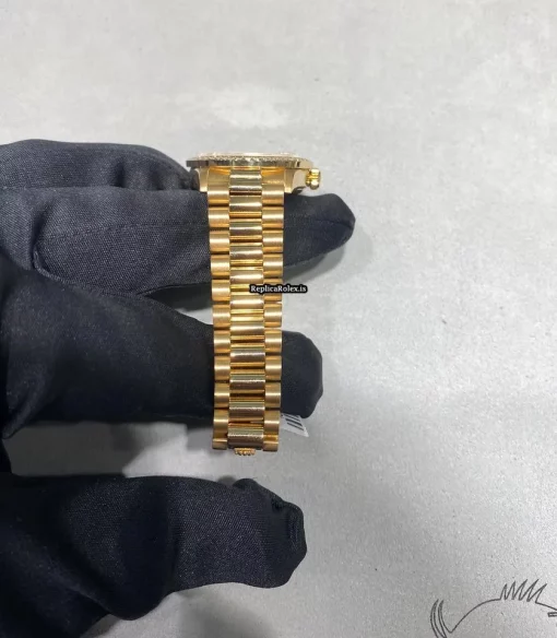 Fantastic Replica Rolex Datejust 68278 Caliber 2135 Automatic Movement 31mm Yellow Gold Case Womens Watch - Image 5