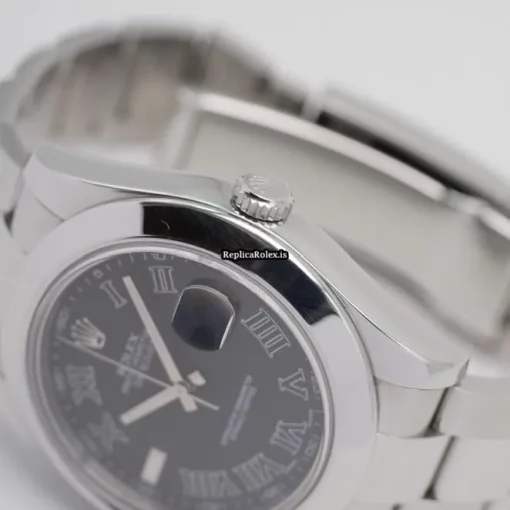 Well Made Replica Rolex Datejust II 116300 Automatic Movement 41mm Steel Case Mens/unisex Watch - Image 8