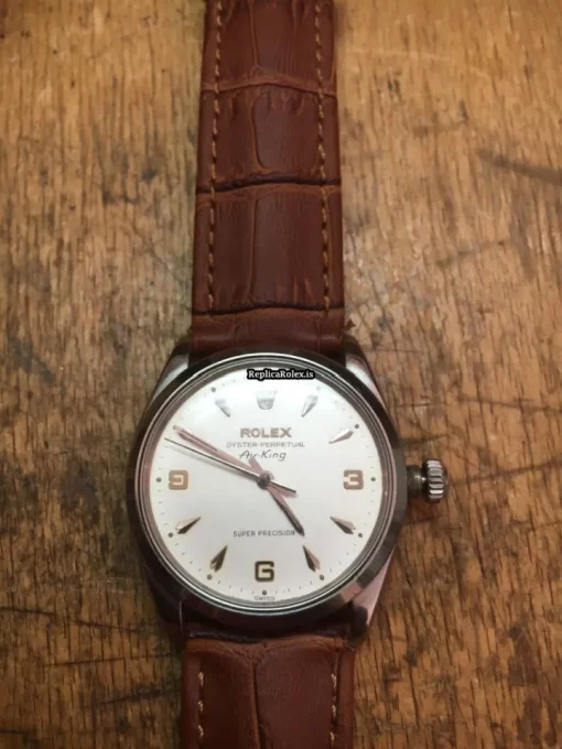 Fantastic Replica Rolex Air King 1002 Caliber 1530 Automatic Movement Steel Case Mens/unisex Watch - Image 5