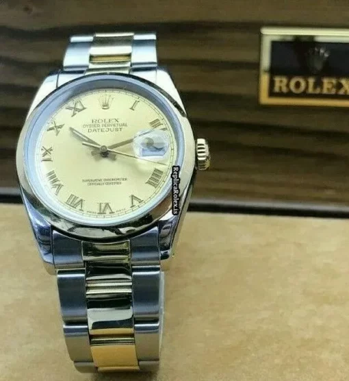 1:1 Replica Rolex Datejust 16233 Caliber 3135 Automatic Movement 36mm Gold/steel Case Mens/unisex Watch - Image 9