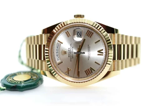 Remarkable Replica Rolex Day-date 40 228238 Caliber 3255 Automatic Movement 40mm Yellow Gold Case Mens/unisex Watch - Image 4